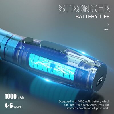 Mast Tattoo P20 2pcs Batteries Gun 2.5mm Stroke Rotary Tattoo دستاگه پن آرایش دائم  حرفه ای