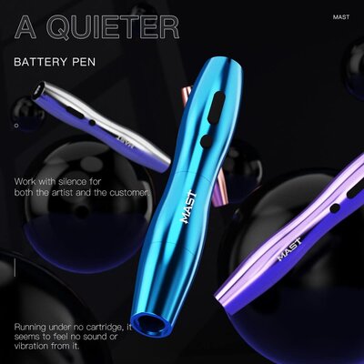 Mast Tattoo P20 2pcs Batteries Gun 2.5mm Stroke Rotary Tattoo دستاگه پن آرایش دائم  حرفه ای