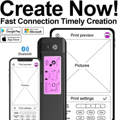 OZER M08Pro - پرینتر استنسیل حرارتی تتو